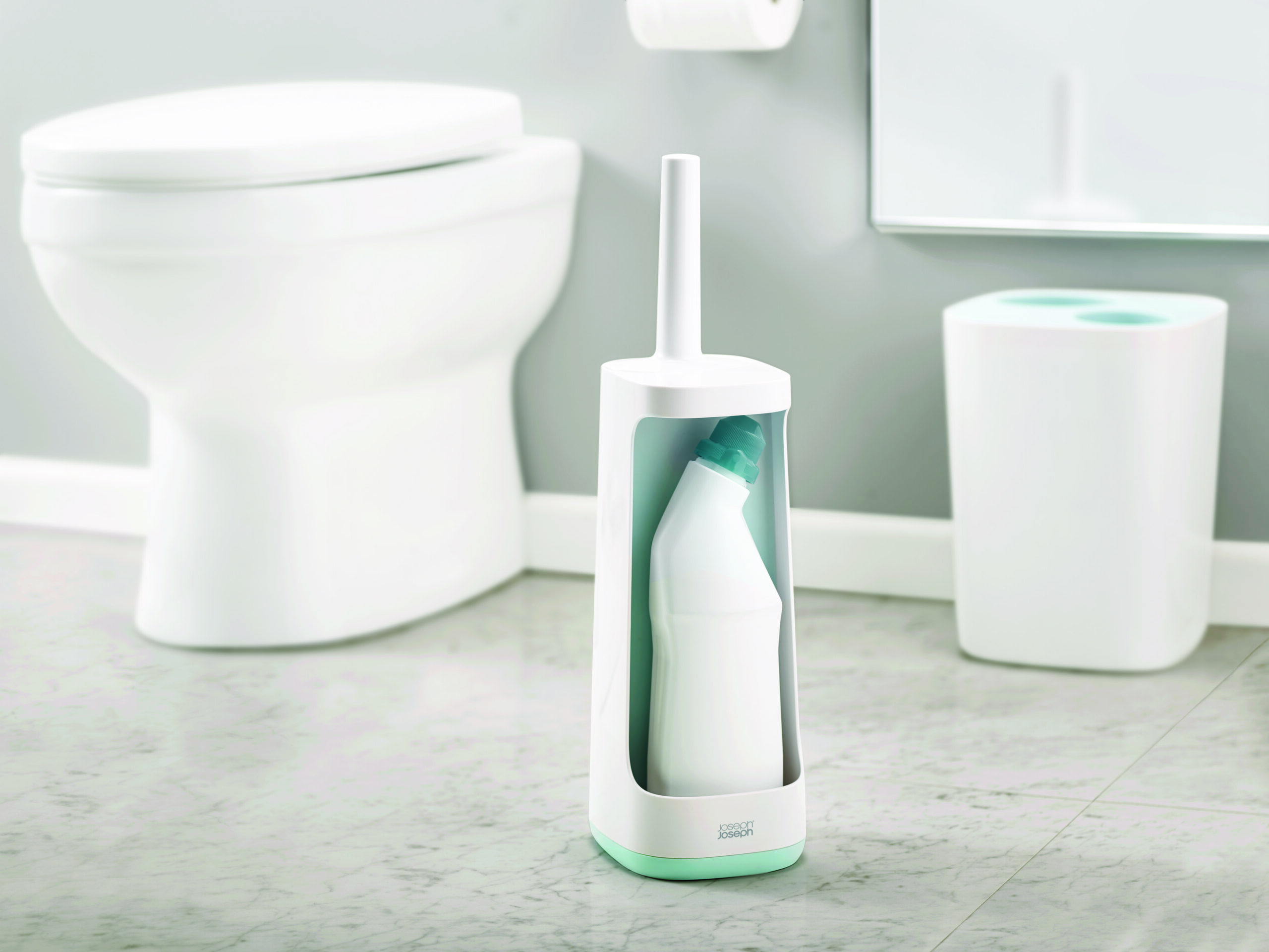 Flex Plus Smart Toilet Brush With Storage Bay Blue