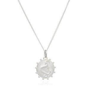 Zodiac Art Coin Short Necklace - SILVER