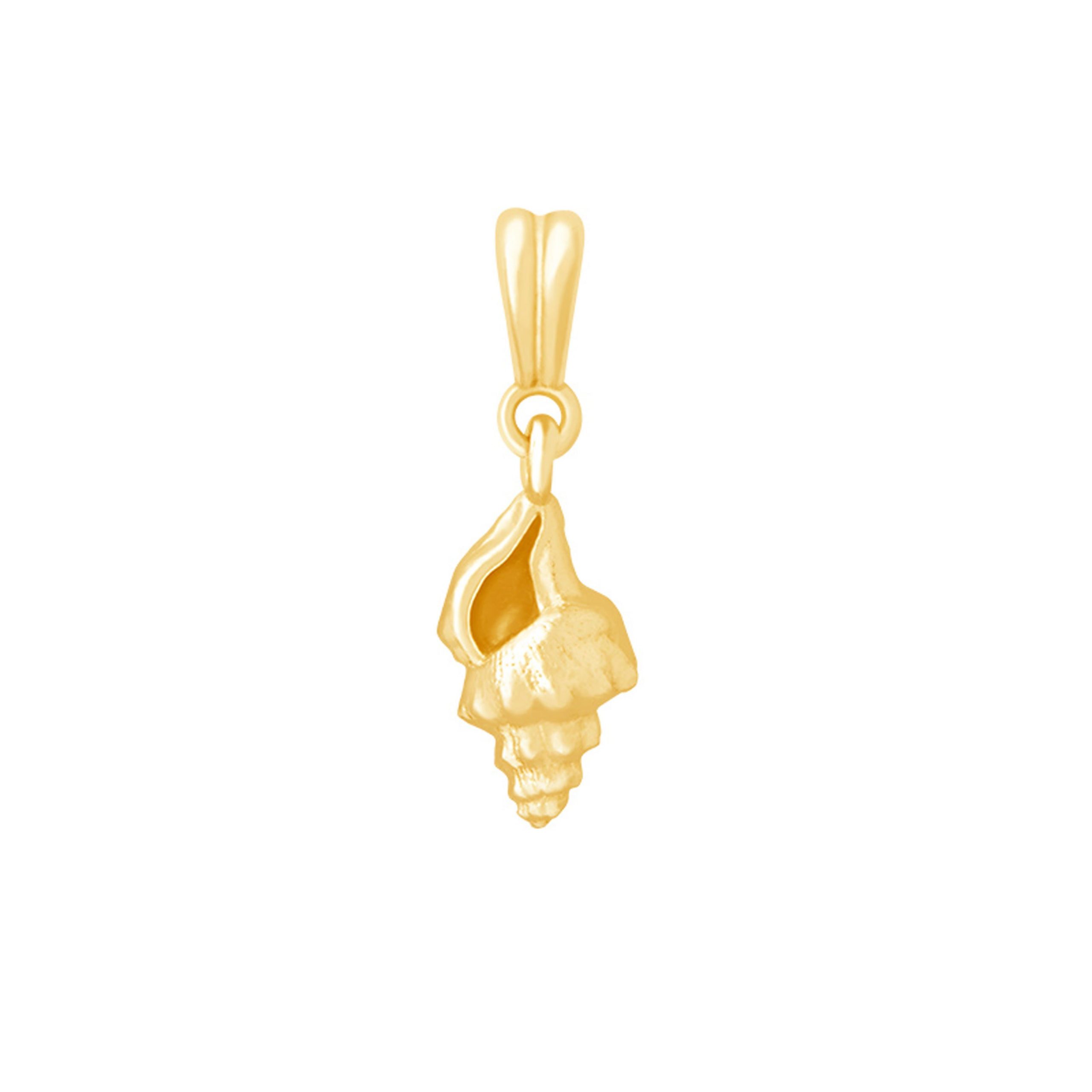 WHELK SHELL NECKLACE CARM GOLD