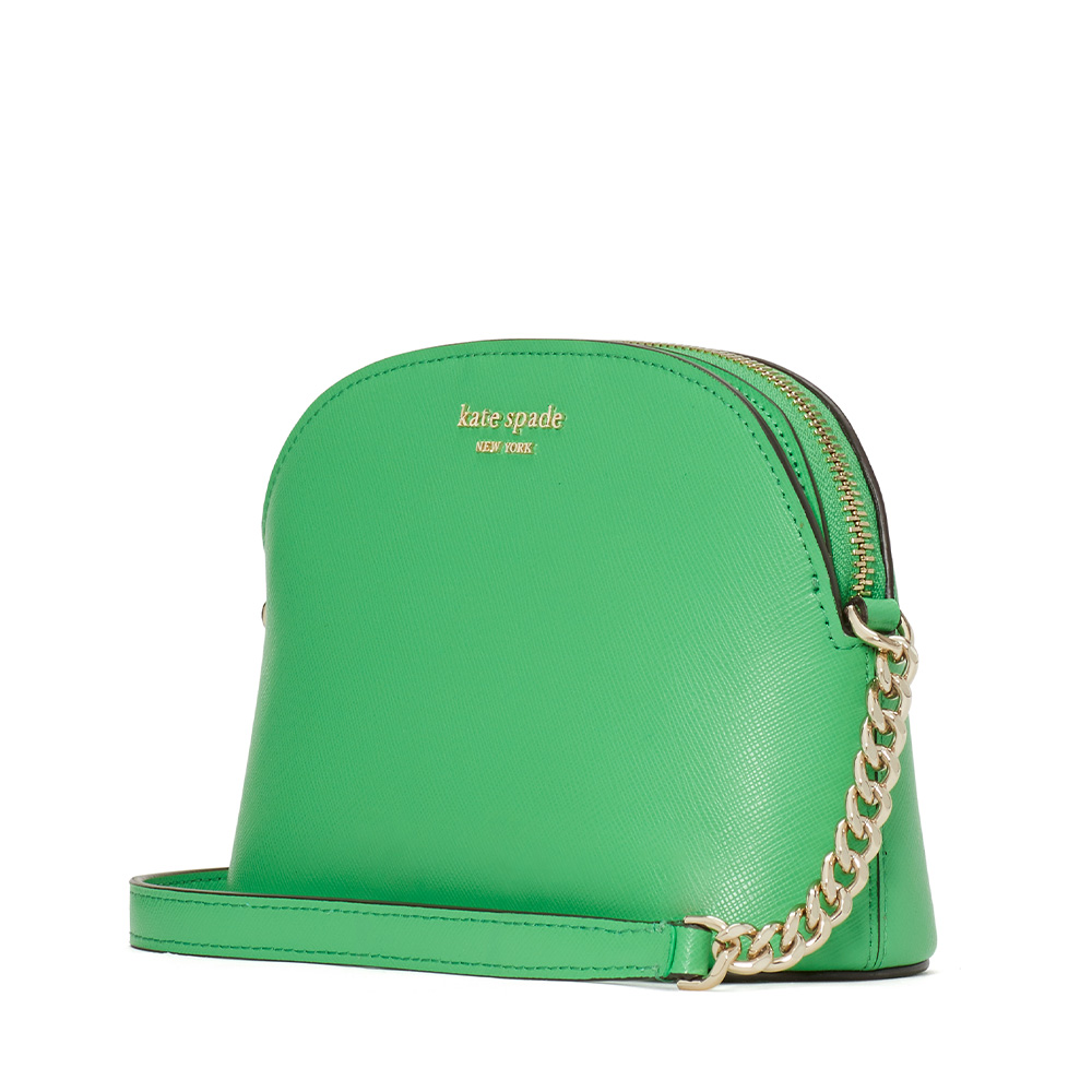 KATE SPADE SPENCER SMALL DOME CROSSBODY GREEN • Voisins Department Store