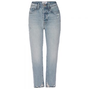 LE ORIGINAL RIPPED HIGH-RISE RELAXED JEAN - LIGHT BLUE