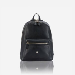 CLASSIC LEATHER BACKPACK - BLACK
