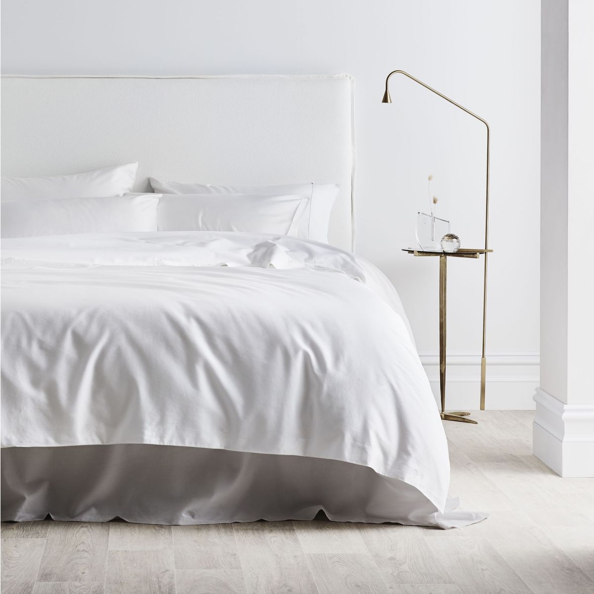 TENCEL QUILT COVER DOUBLE - WHITE
