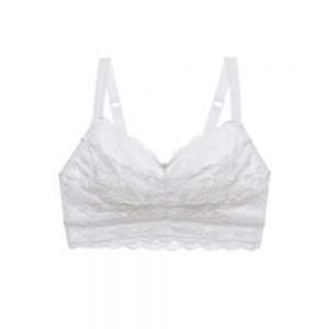 NEVER SAY NEVER CURVY SWEETIE BRALETTE WHITE