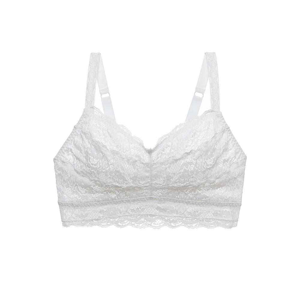 NEVER SAY NEVER CURVY SWEETIE BRALETTE WHITE