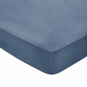 300 Thread Count Egyptian Cotton Fitted Sheet Denim - Single