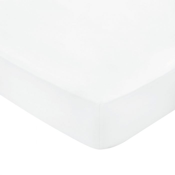 1000 Thread Count Egyptian Cotton Fitted Sheet White - Double