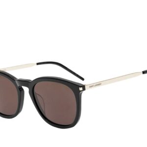 Yves Saint Laurent Sunglasses Men's SL 360 53 Acetate Black Silver