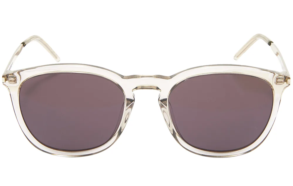 Sunglasses Men's SL 360 53 Acetate Brown Silver Black