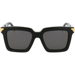 Sunglasses Veneta Black and Grey Acetate 53 FW