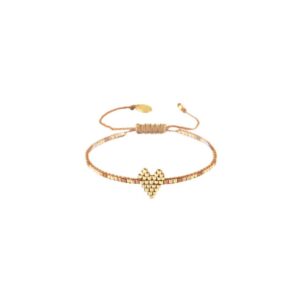 Heartsy Row Bracelet- Gold & Copper