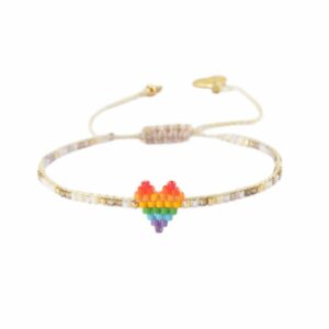 Heartsy Row Bracelet- Multi