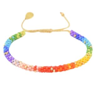 Rainbow Hoopsy Bracelet- Multi