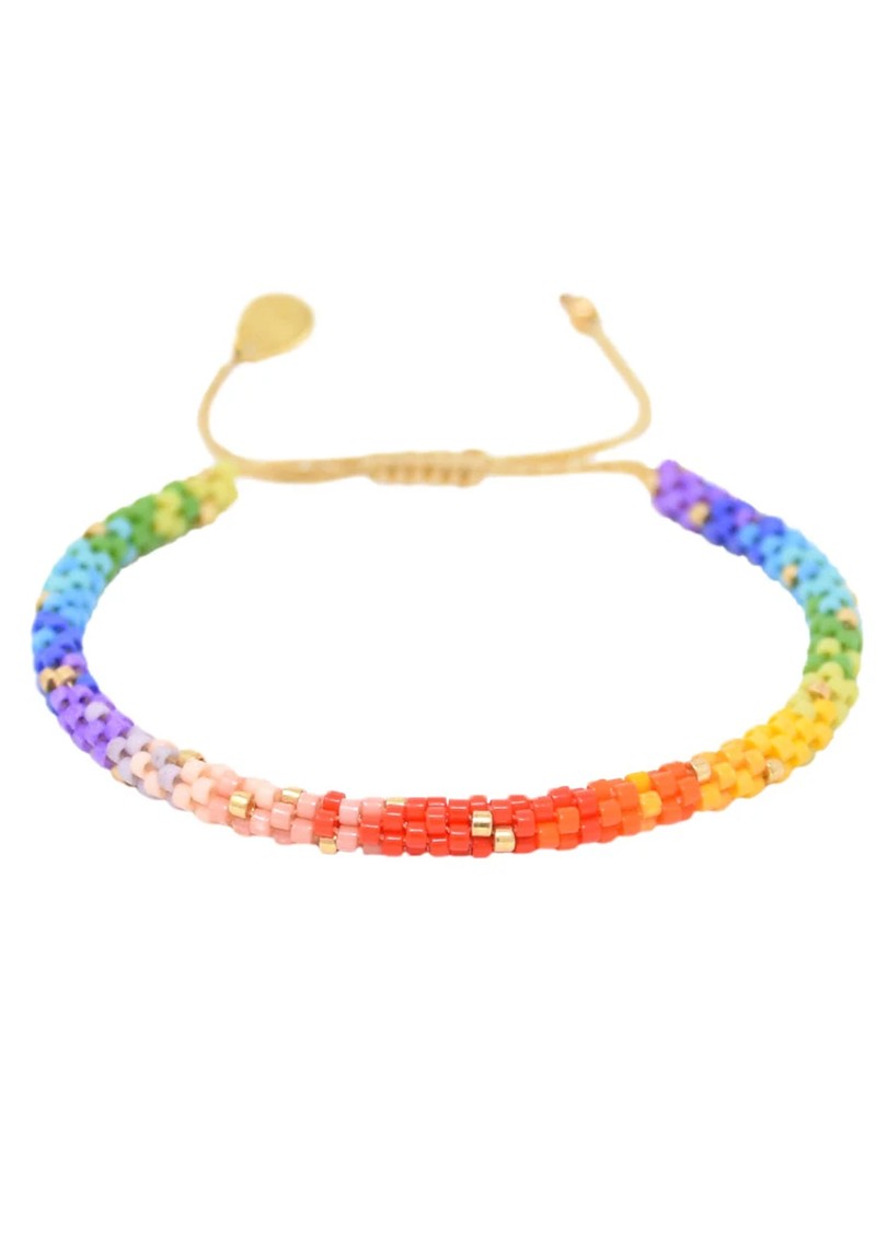 Rainbow Hoopsy Bracelet- Multi