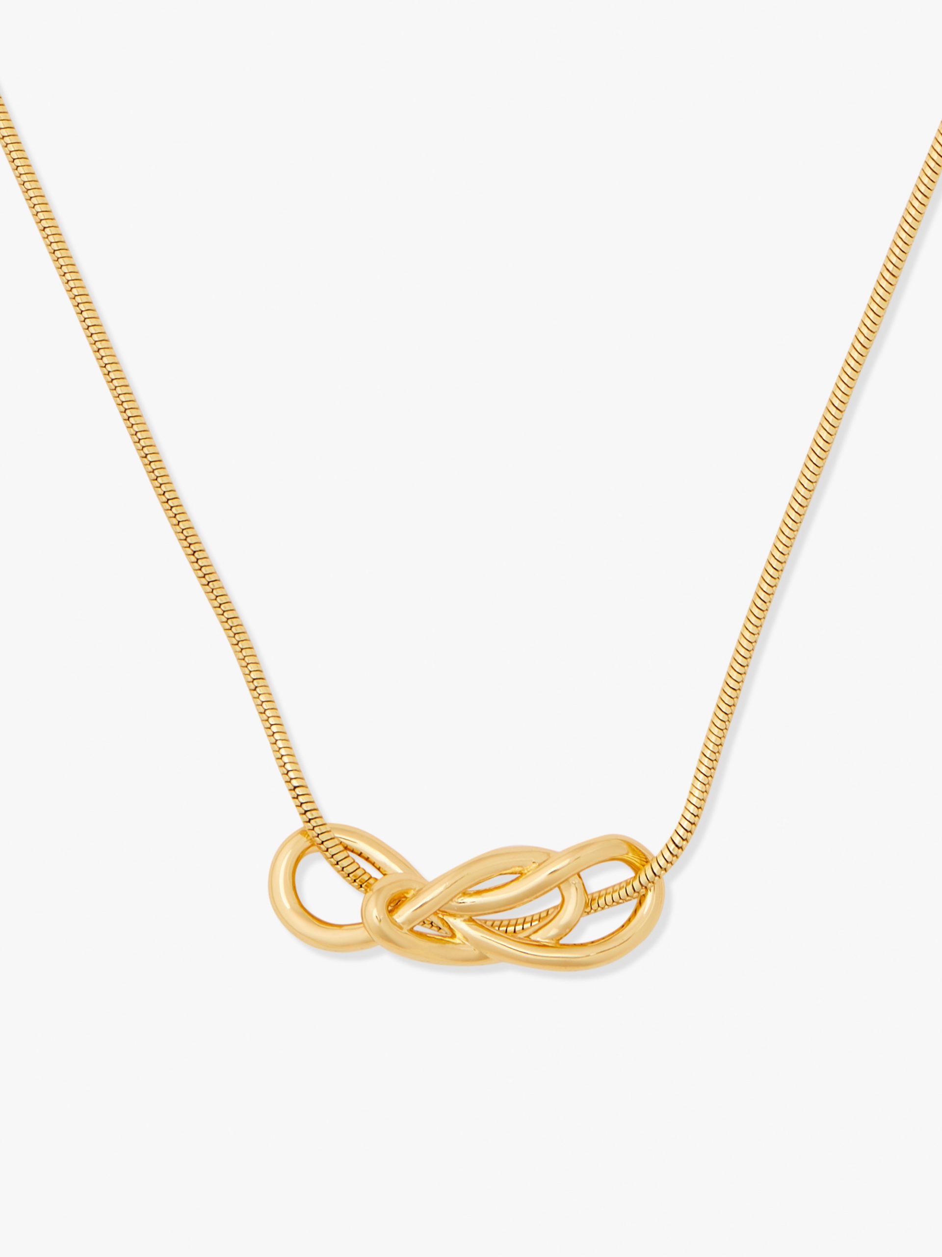 Knot Gold With a Twist Necklace