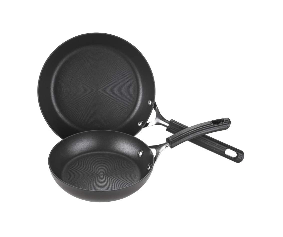 Total Hard Anodized Frypan Twin Pack 22cm & 25cm