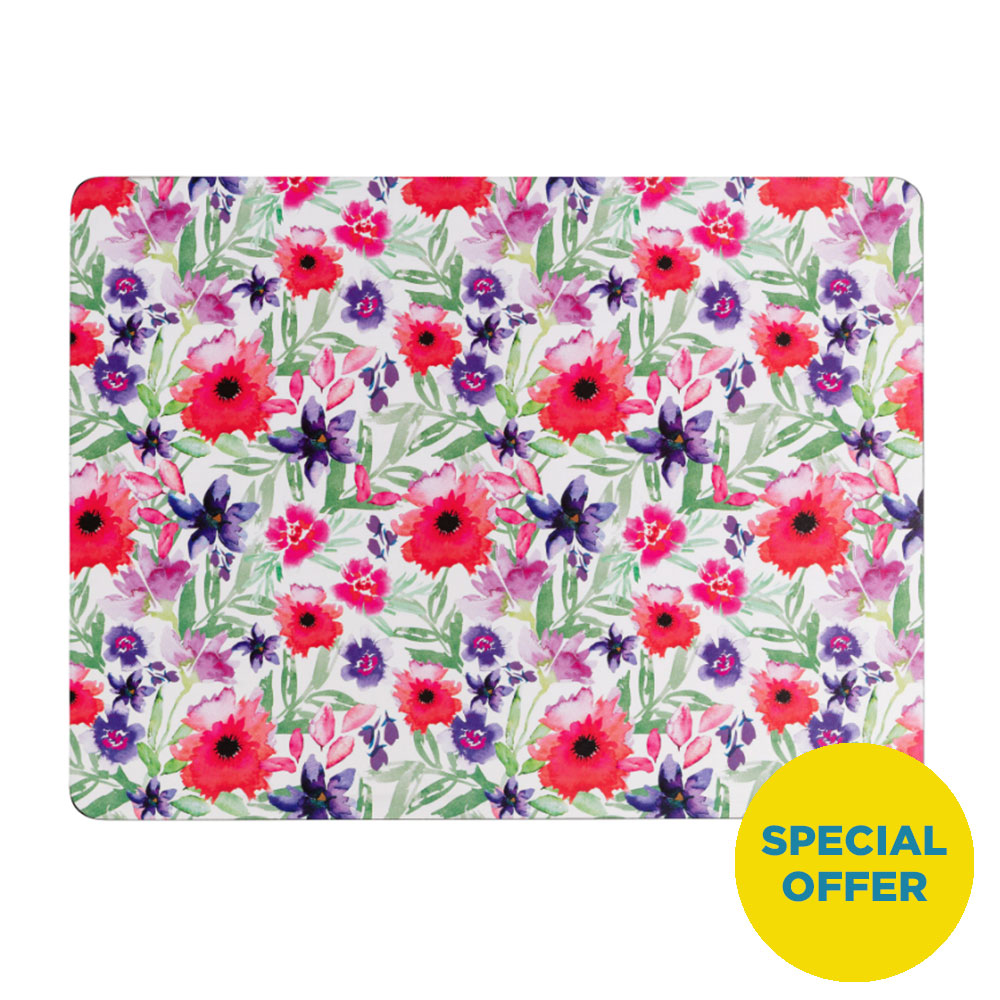 Watercolour Floral Coasters Pack of 6