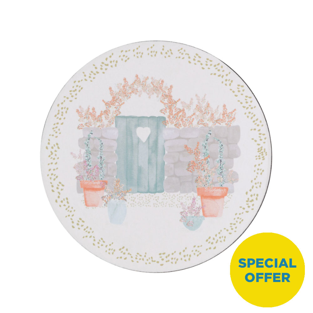 Walled Garden Round Coasters Pack of 6