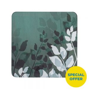 Colours Green Foliage Coasters Set Of 6