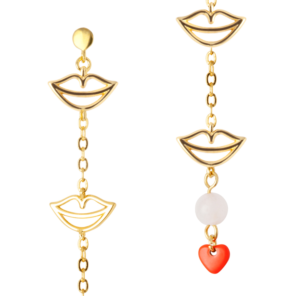 Topping Long 4 Secrets Earring- Gold Plated