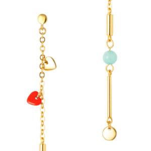 Topping Long Slim Earring- Gold Plated