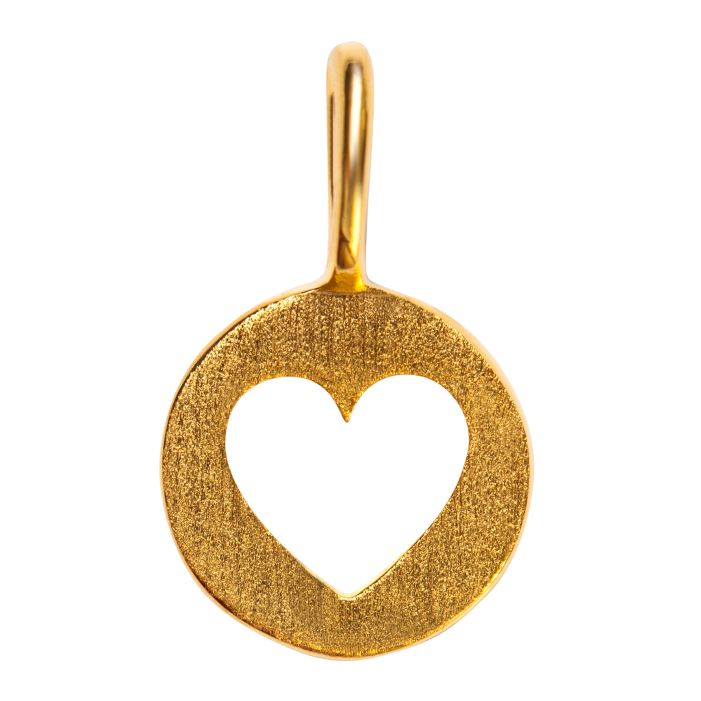 Cut Out Heart Pendant- Gold Plated