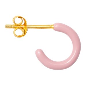 Colour Hoop- Enamal Earring Light Pink