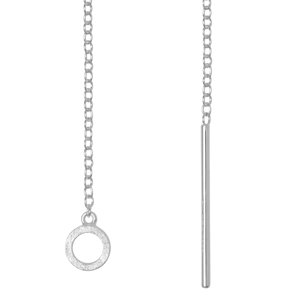 Lasso Chain Earring- Silver