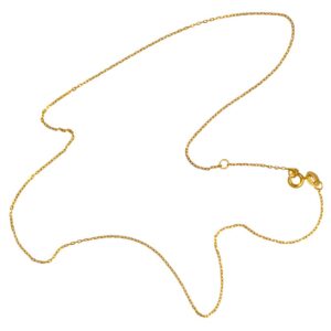 Facet Long Necklace- Gold Plated