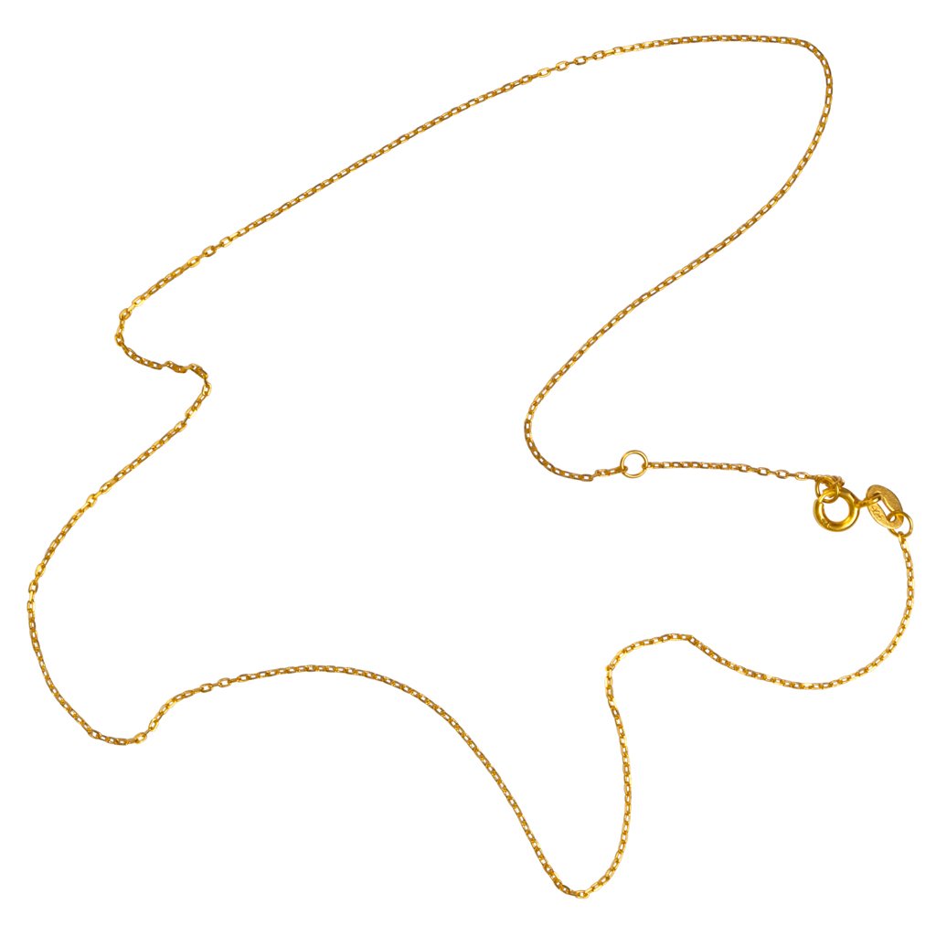 Facet Long Necklace- Gold Plated 