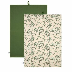 Dexam RHS Mistletoe Set of 2 Tea Towels- Ivory