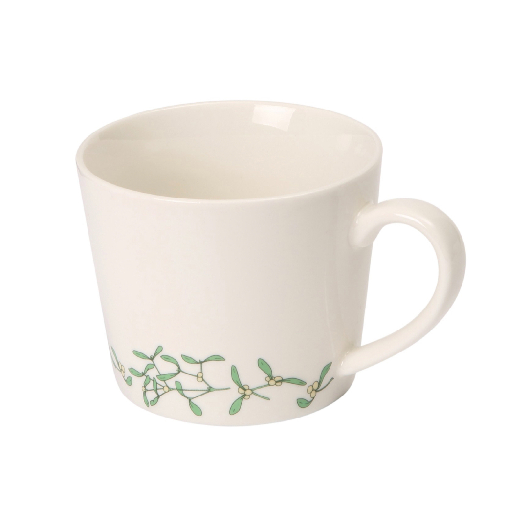 Dexam RHS Mistletoe Mug Single Print- Ivory