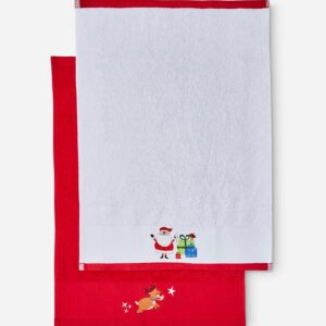 Santa's Reindeers Pairs Guest Towel