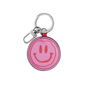 Smiley Keychain- Cyclamen Pink