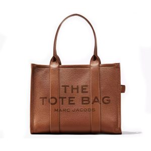 The Large Leather Tote Bag- Argan Oil