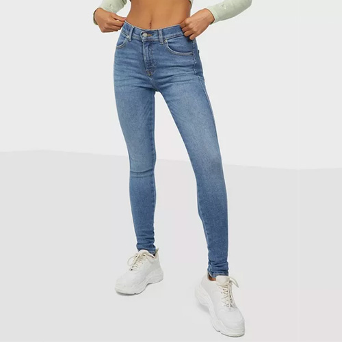 Lexy High Rise Straight Sky Jeans 