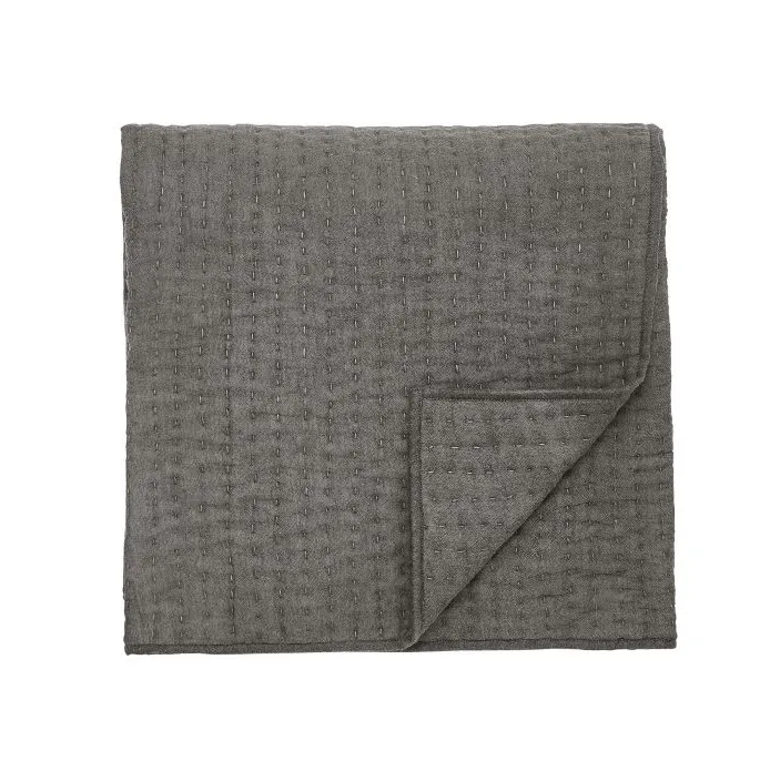 Bedeck of Belfast Kayah Charcoal Woven 150x200cm Quilted Throw