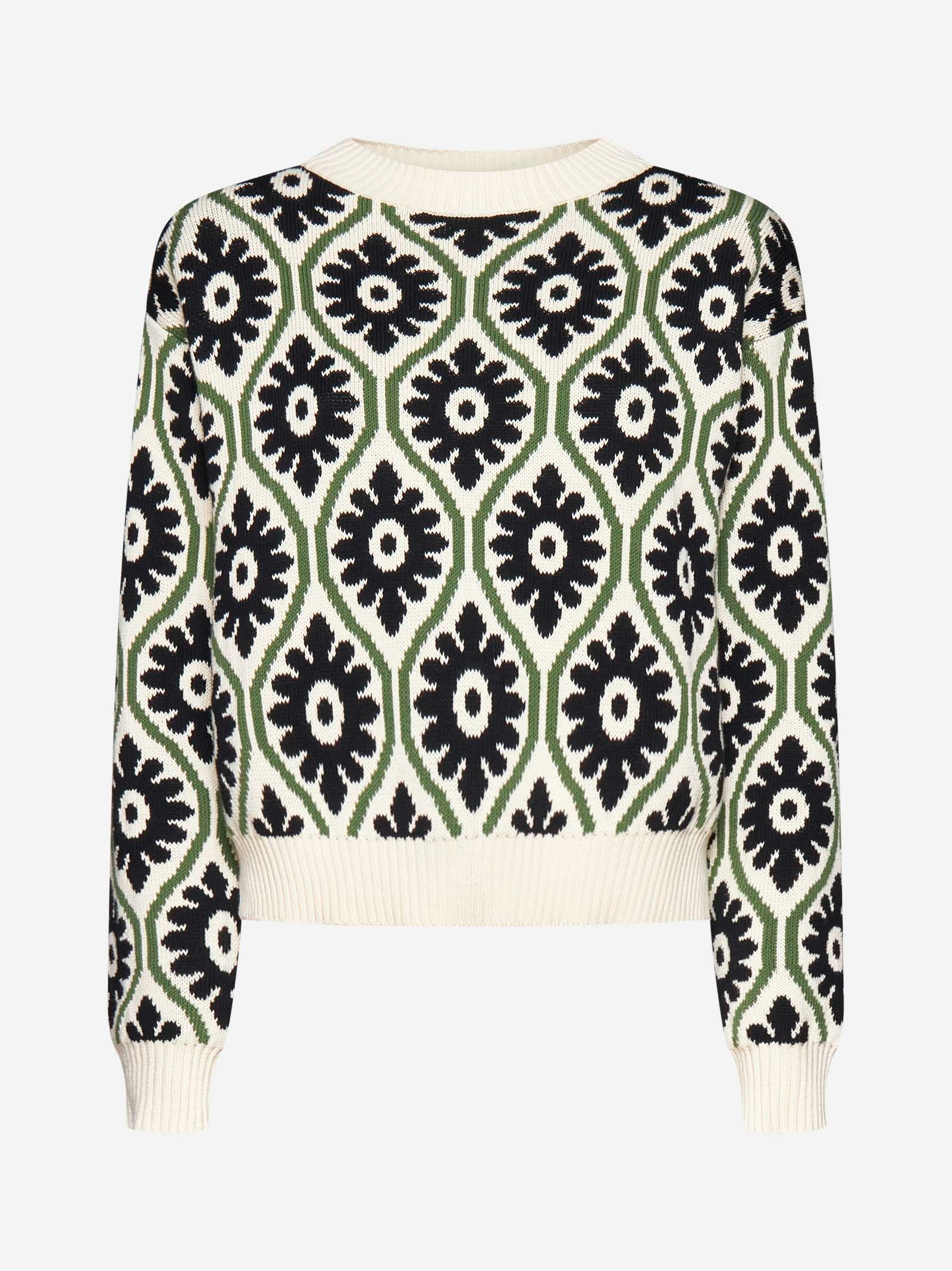 Maxmara LTD Tavola floral jacquard sweater